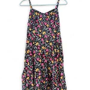 Old Navy Floral Kids Dress - Black, Pink, Yellow